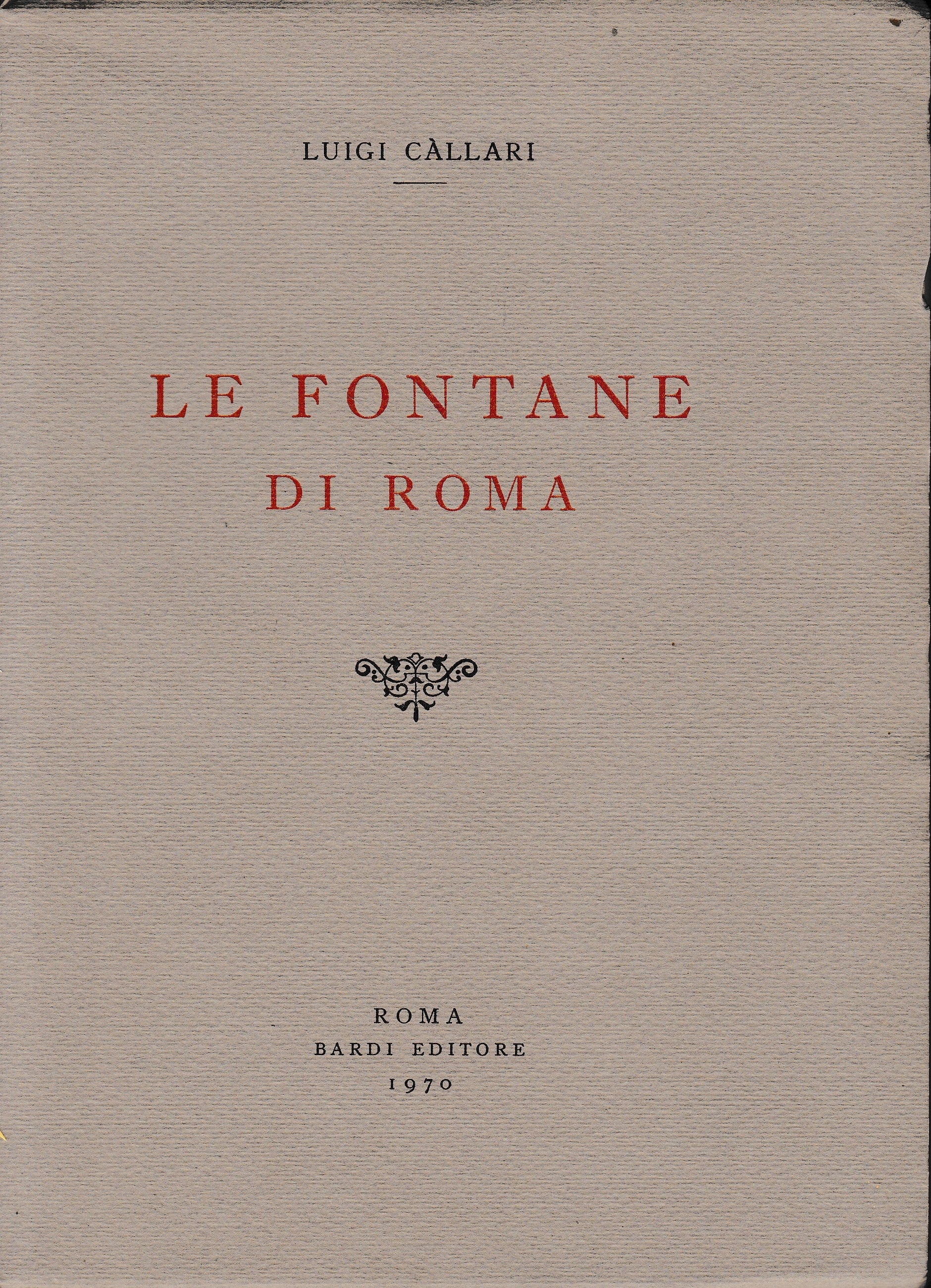Le fontane di Roma - copertina