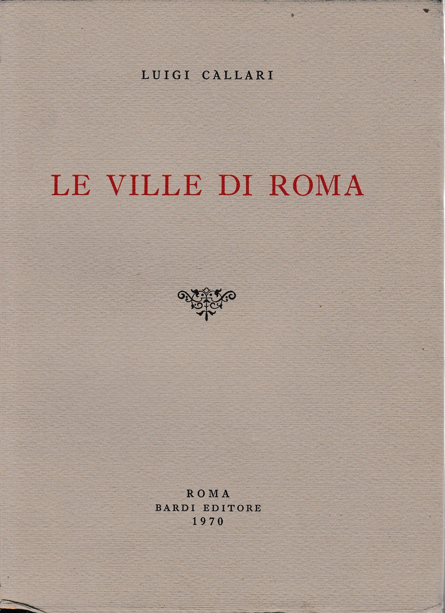 Le ville di Roma - copertina