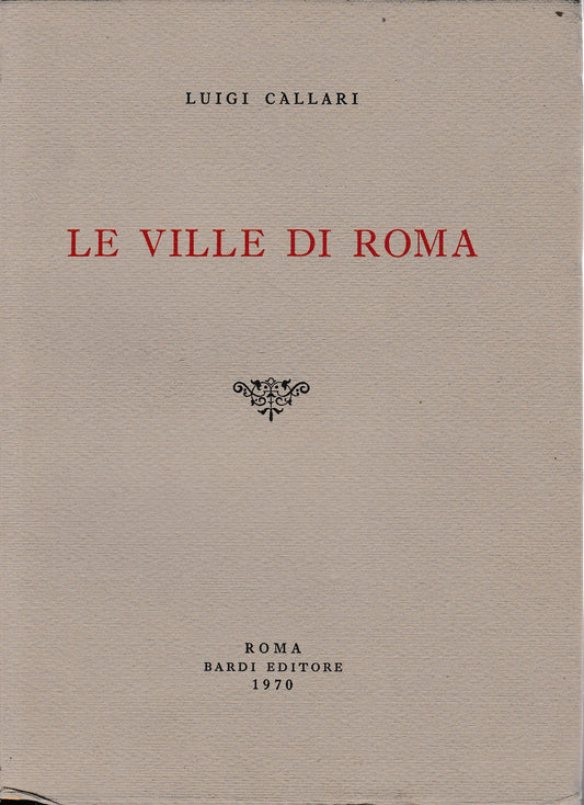 Le ville di Roma - copertina