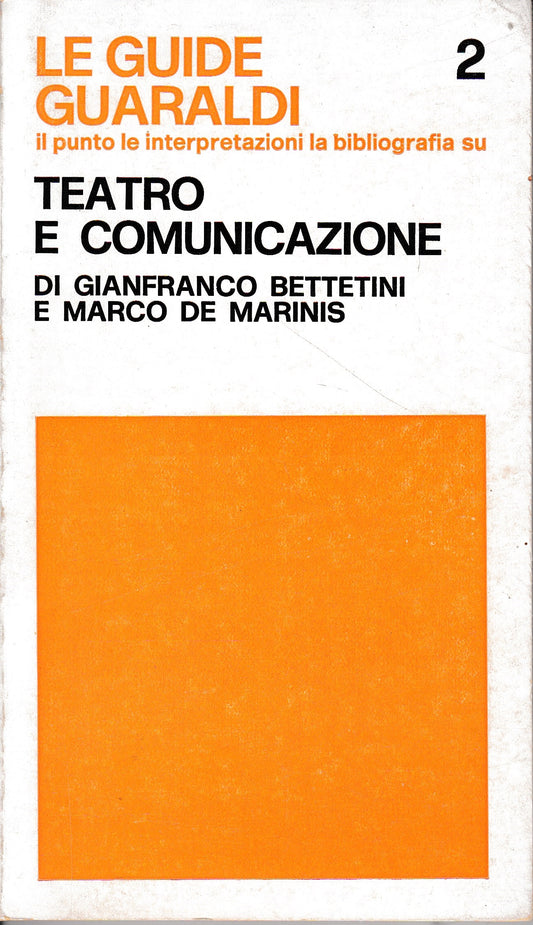 Teatro e comunicazione - copertina