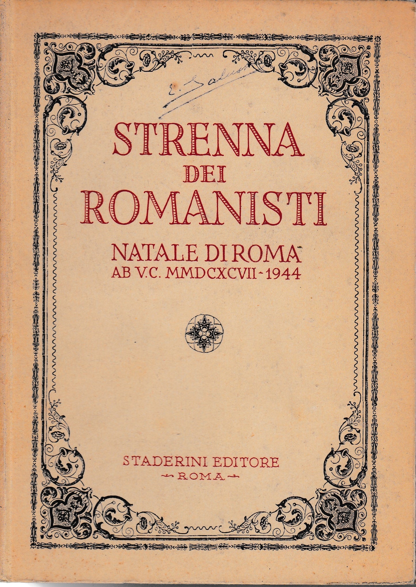 Strenna dei Romanisti. Natale di Roma 1944 - copertina