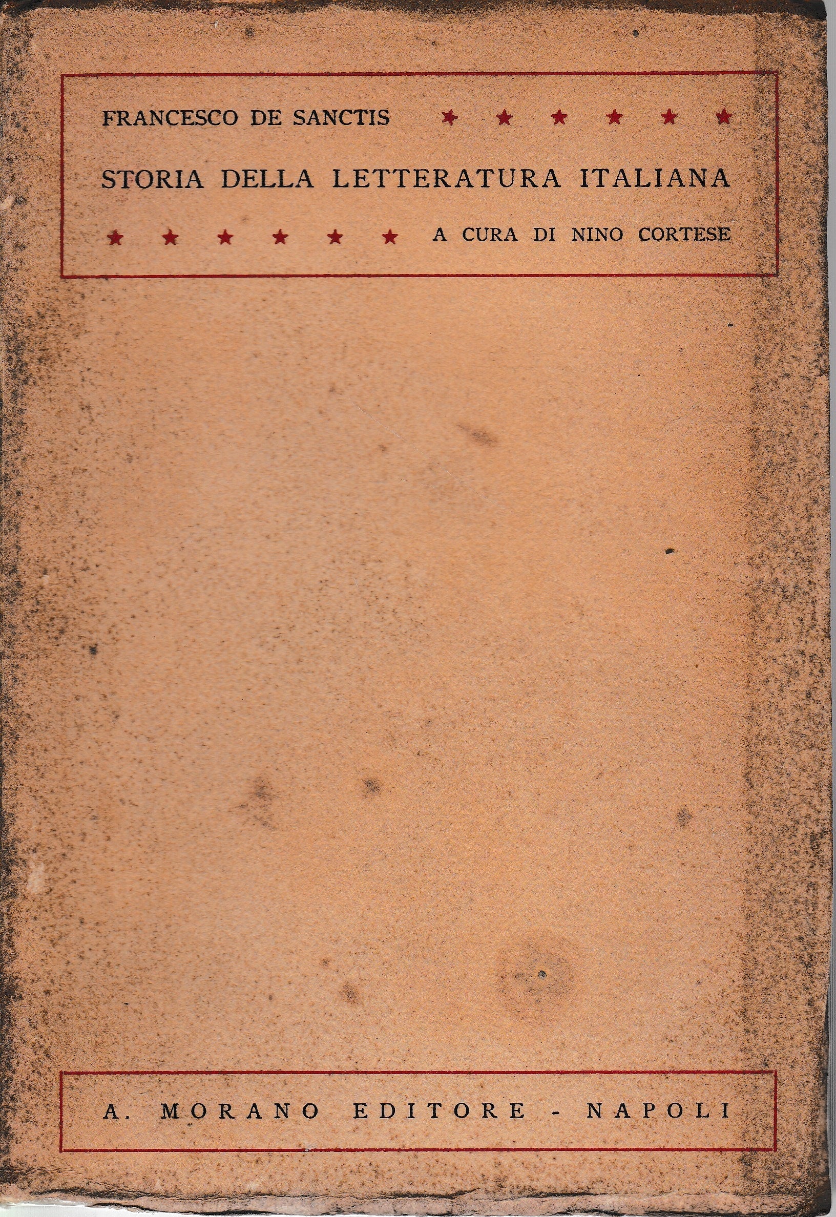 Storia della letteratura italiana - copertina