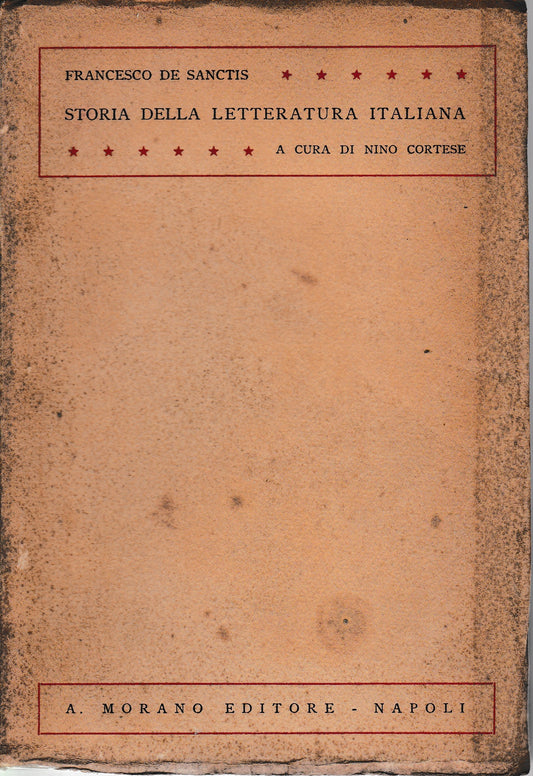 Storia della letteratura italiana - copertina