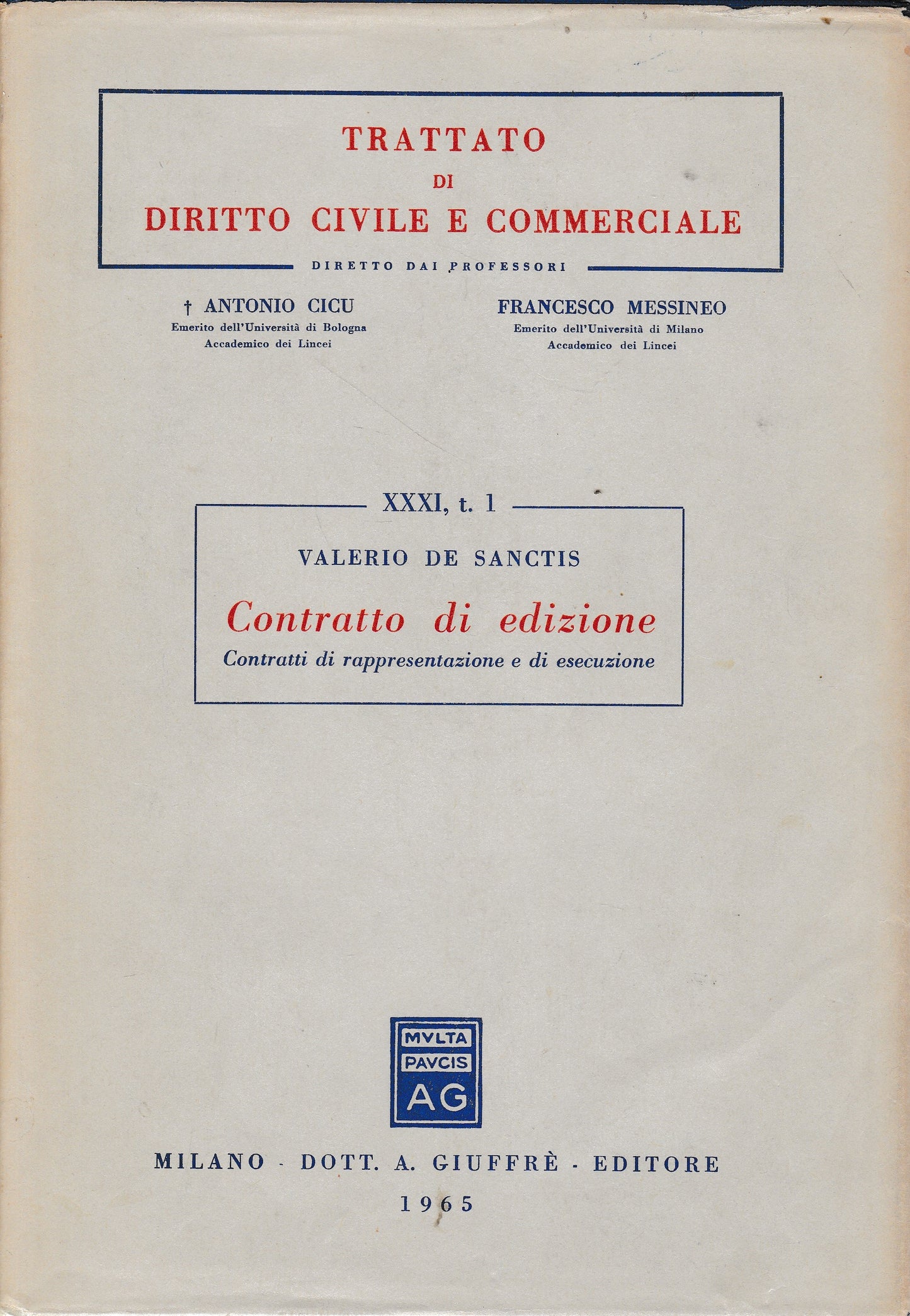 Contratto di edizione - copertina