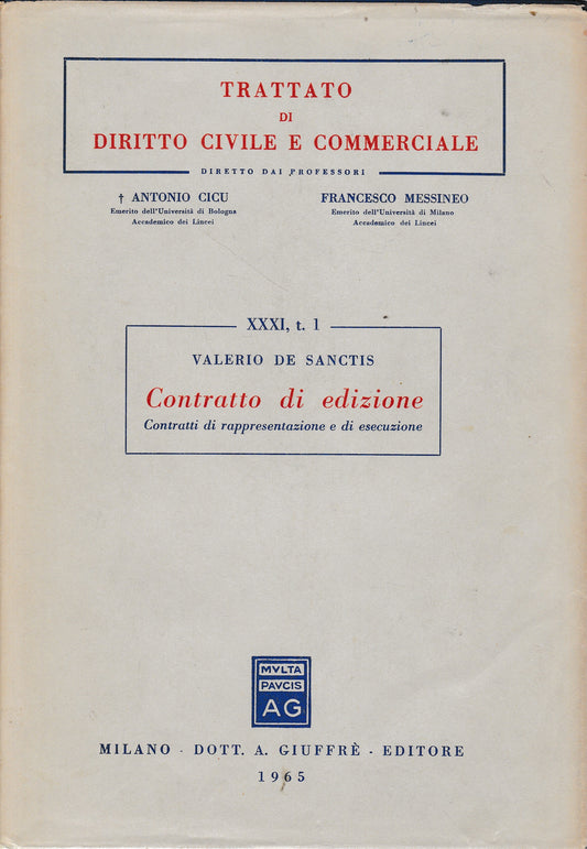 Contratto di edizione - copertina