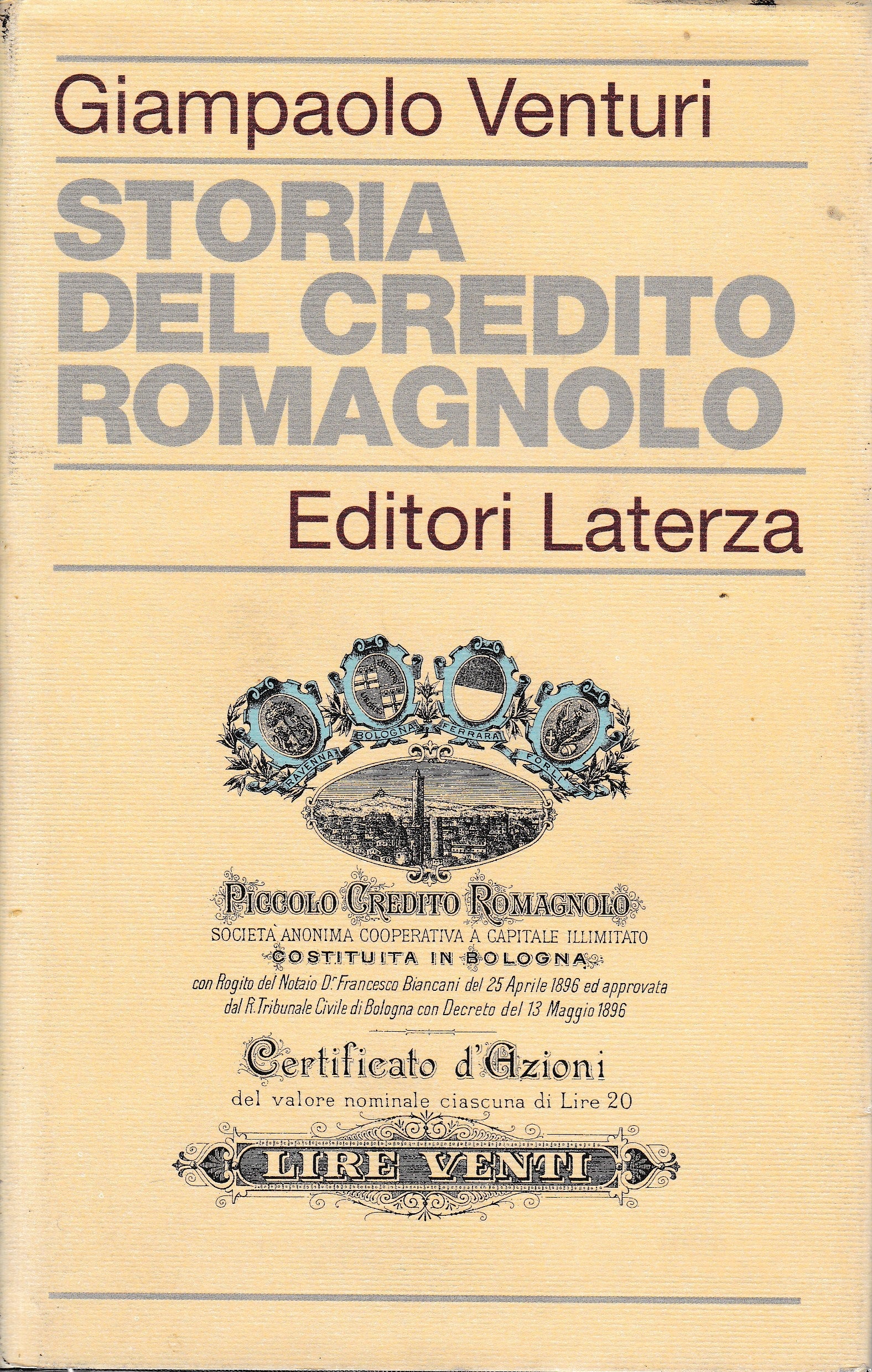 Storia del Credito Romagnolo - copertina