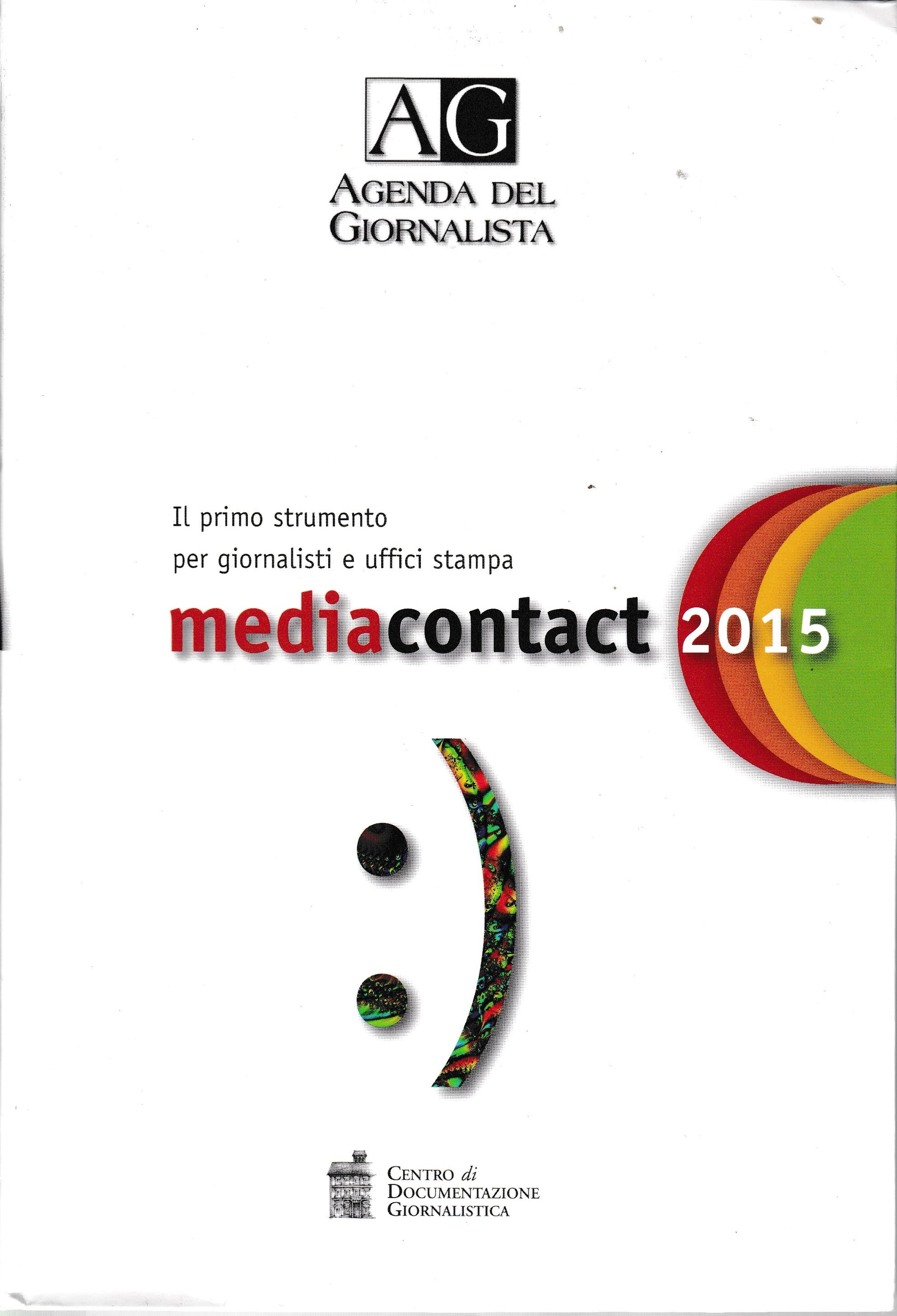Agenda del giornalista 2015. Media contact - copertina