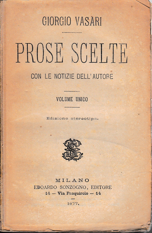 Poesie scelte. Volume unico - copertina
