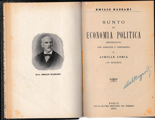 Sunto di economia politica - copertina