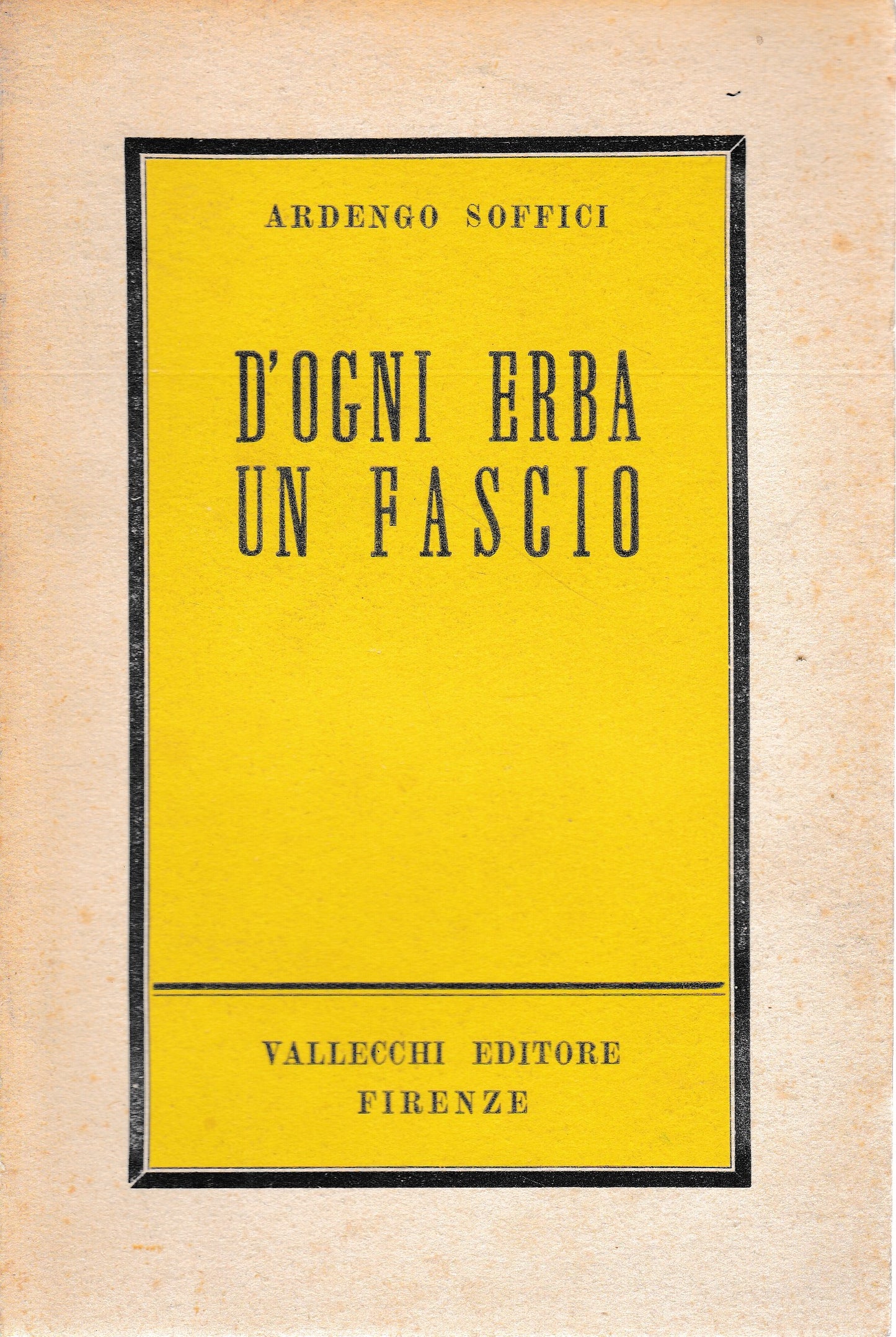 D'ogni erba un fascio - copertina