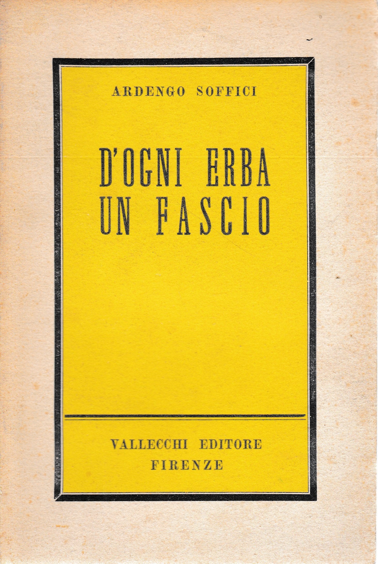 D'ogni erba un fascio - copertina