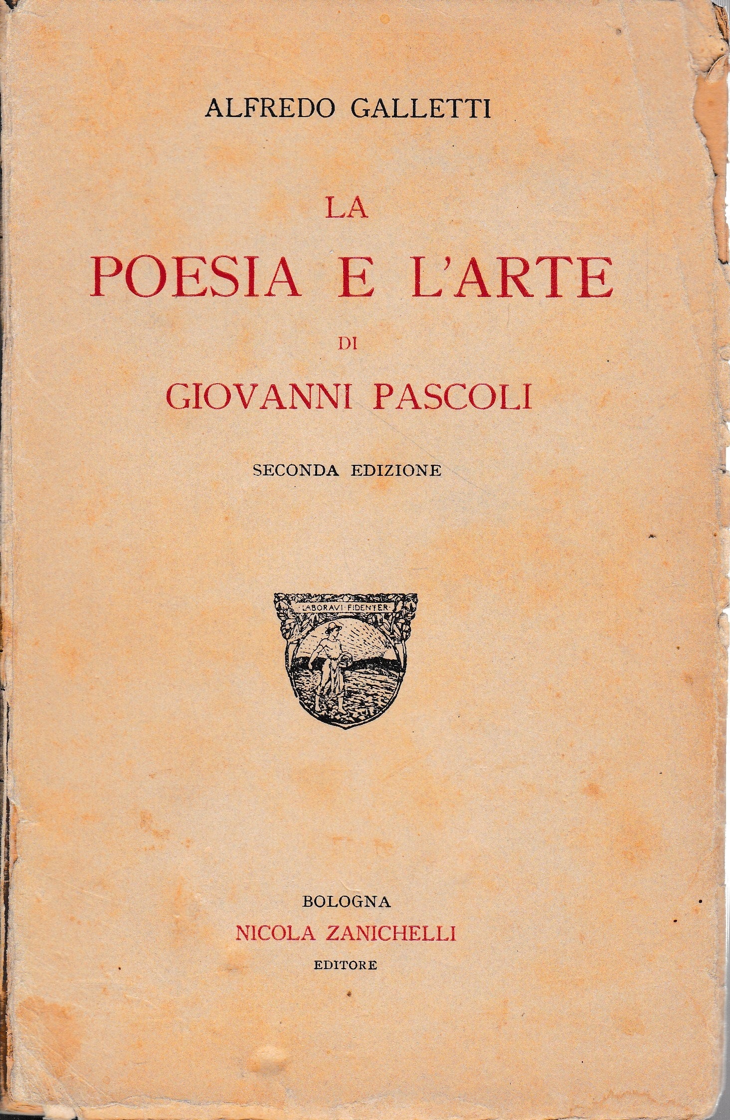 La poesie e l'arte di Giovanni Pascoli - copertina