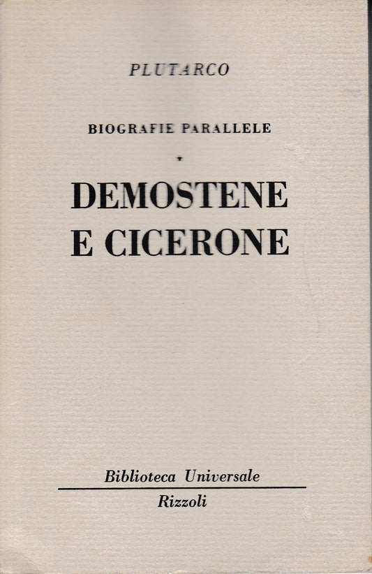 Biografie parallele. Demostene e Cicerone - copertina