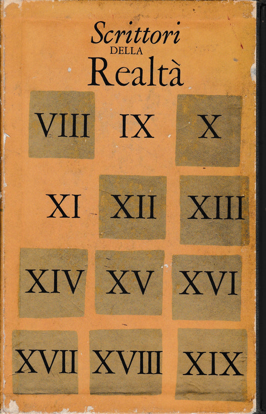 Scrittori della realtà dall'VIII al XIX secolo - copertina