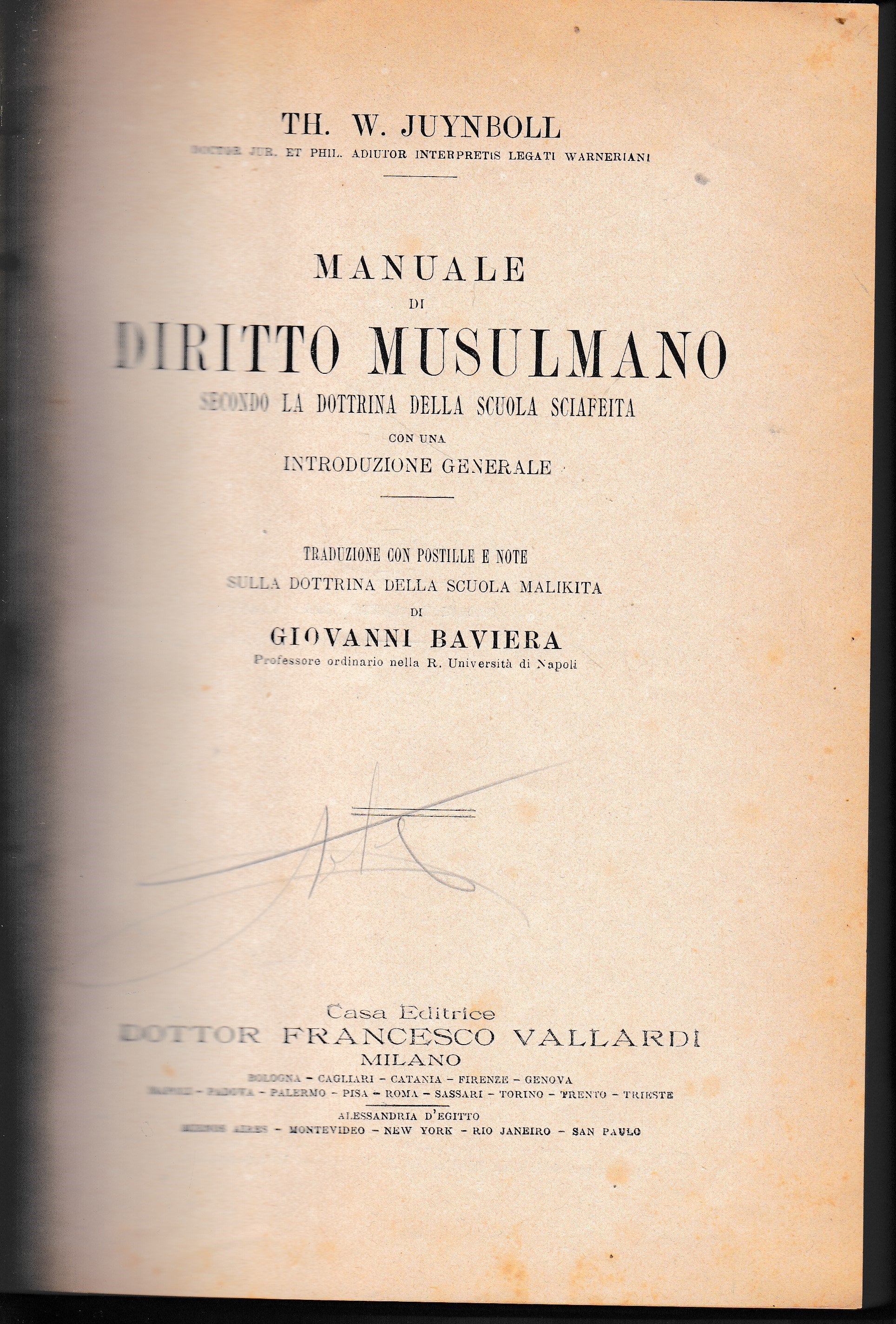 Manuale di diritto Musulmano - copertina
