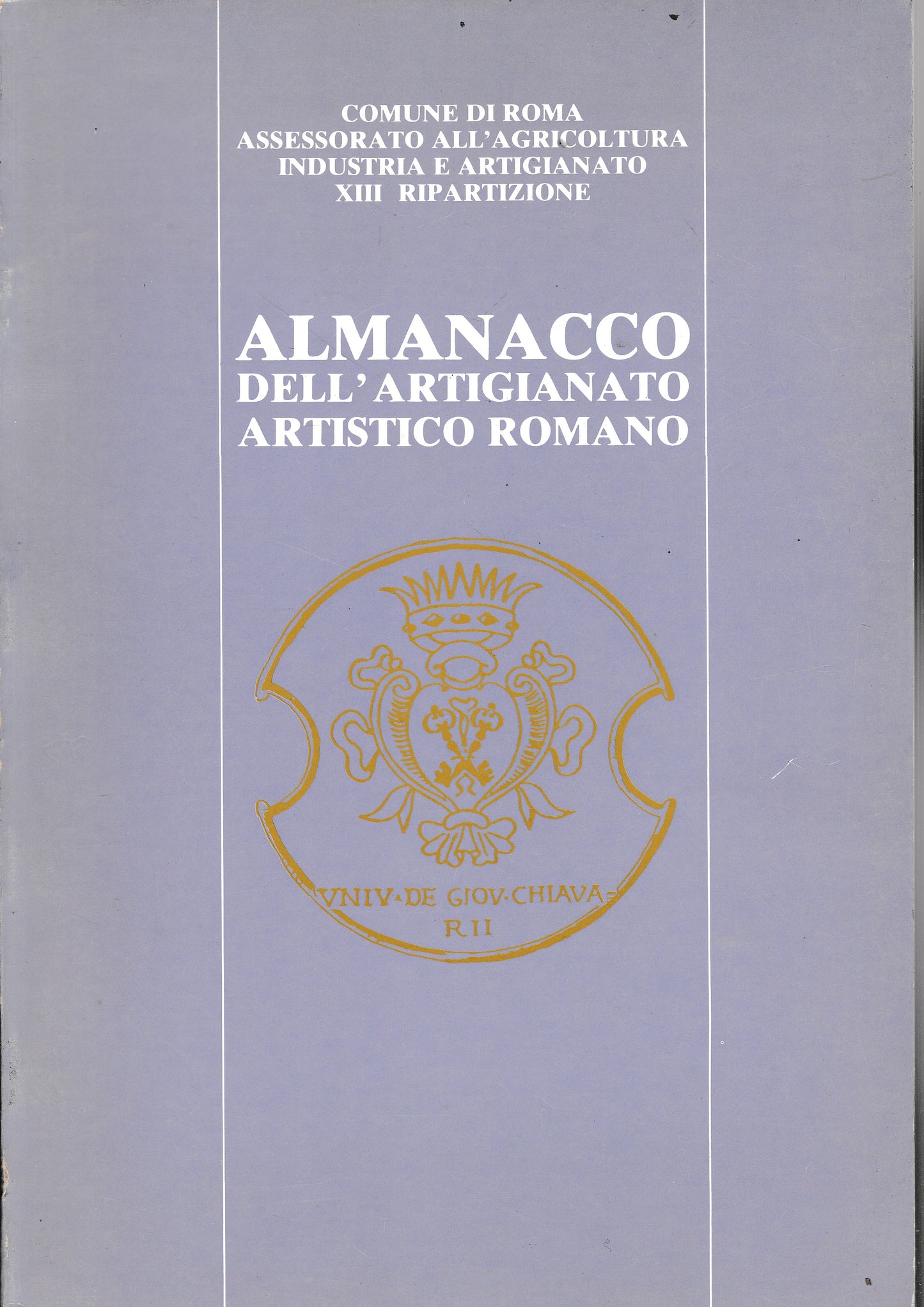 Almanacco dell'artigianato artistico romano - copertina