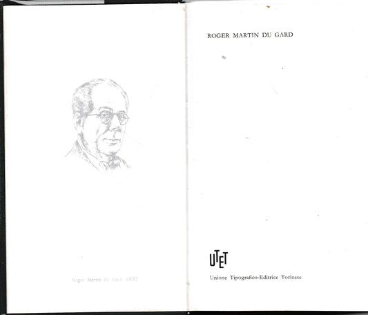 Roger Martin Du Gard. Premio Nobel 1937 - copertina