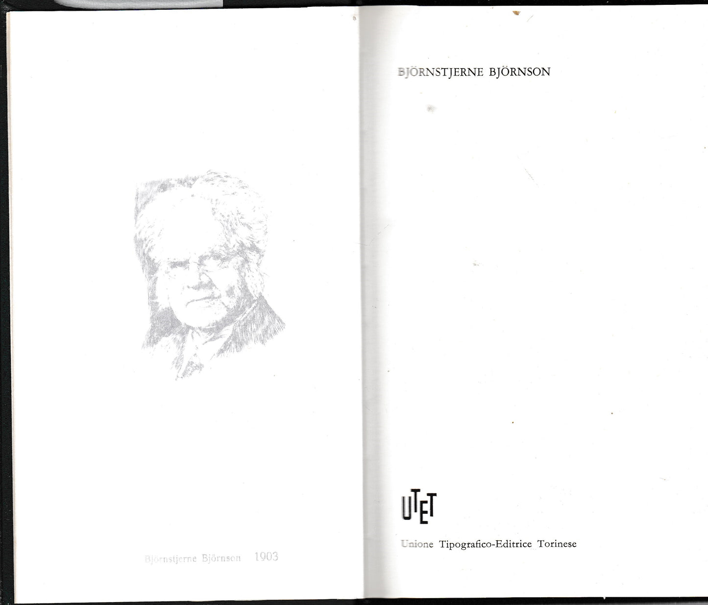 Bjoornstjerne Bjornson. Premio Nobel 1903 - copertina