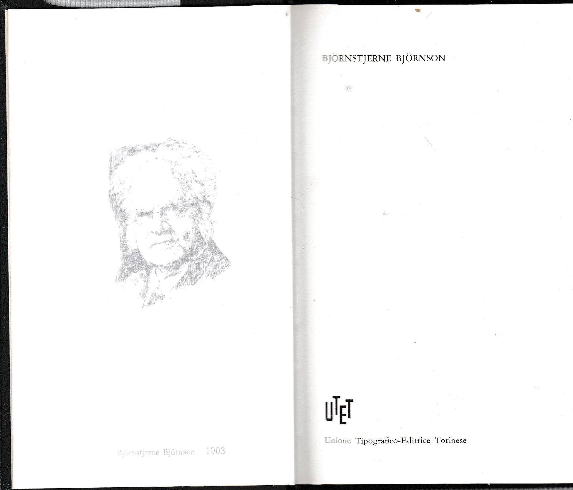 Bjoornstjerne Bjornson. Premio Nobel 1903 - copertina