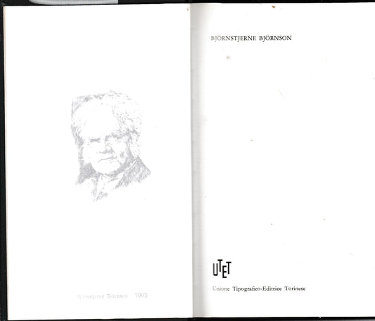 Bjoornstjerne Bjornson. Premio Nobel 1903 - copertina