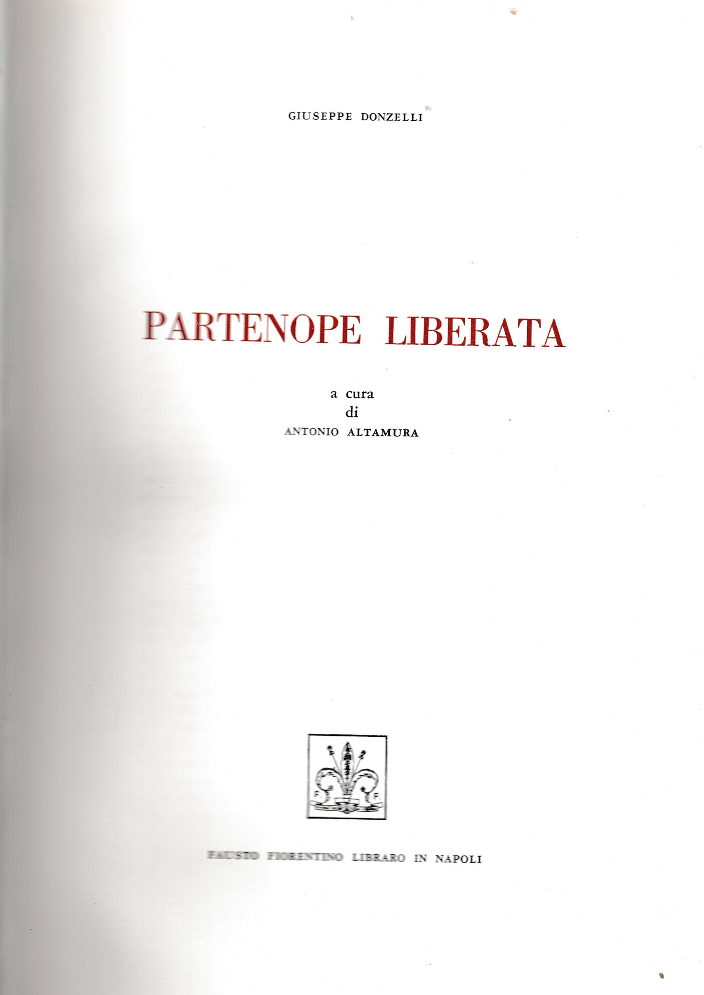 Partenope liberata - copertina