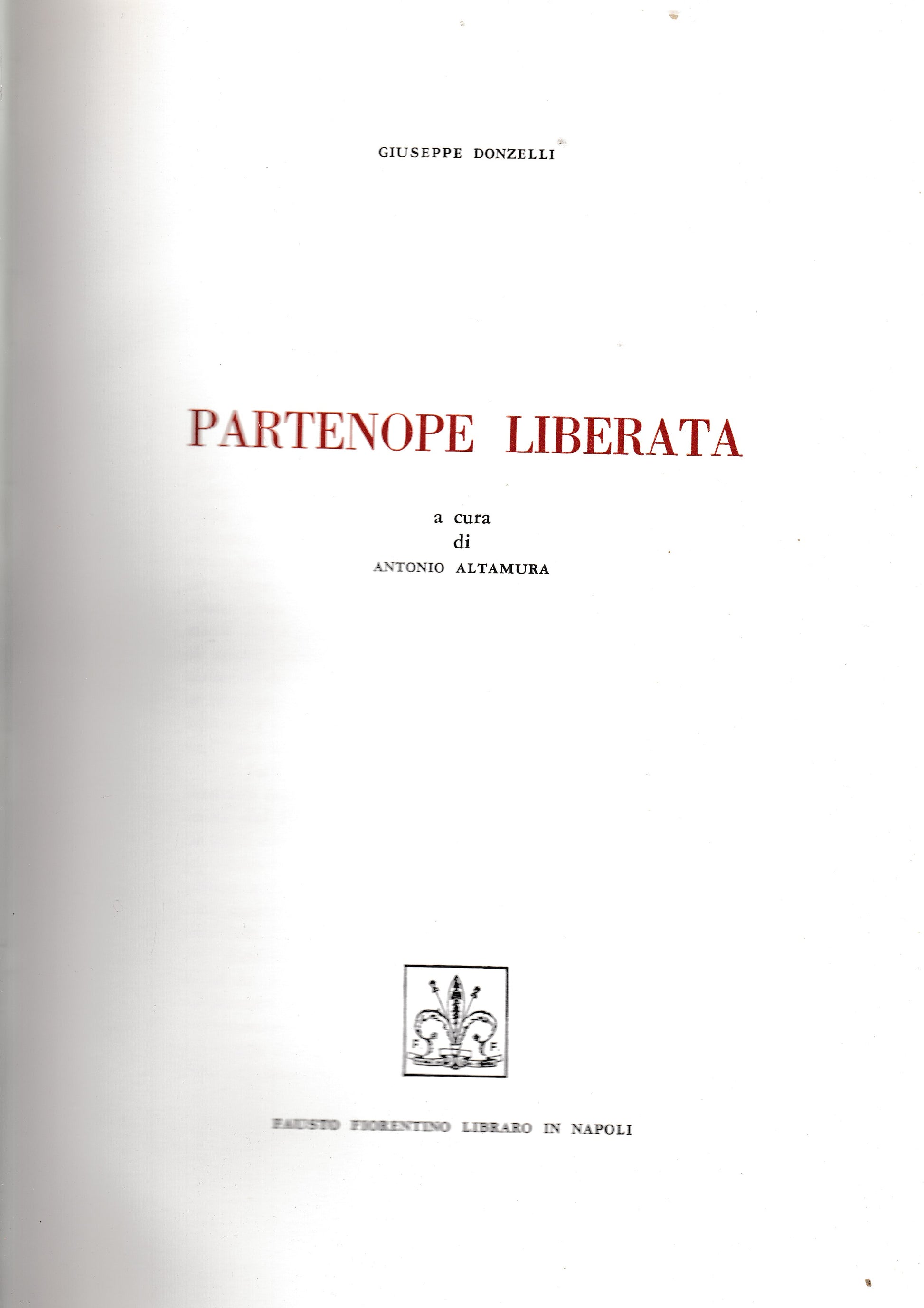 Partenope liberata - copertina