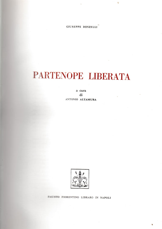 Partenope liberata - copertina
