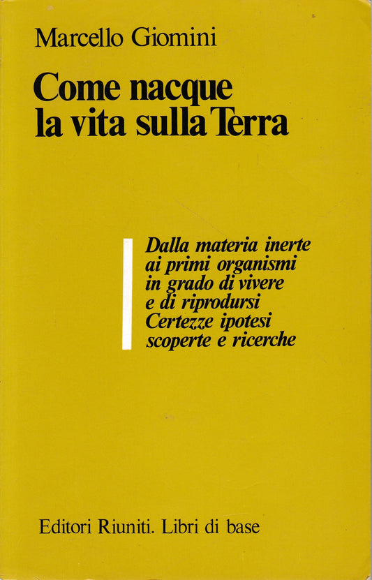 Come nacque la vita sulla Terra - copertina