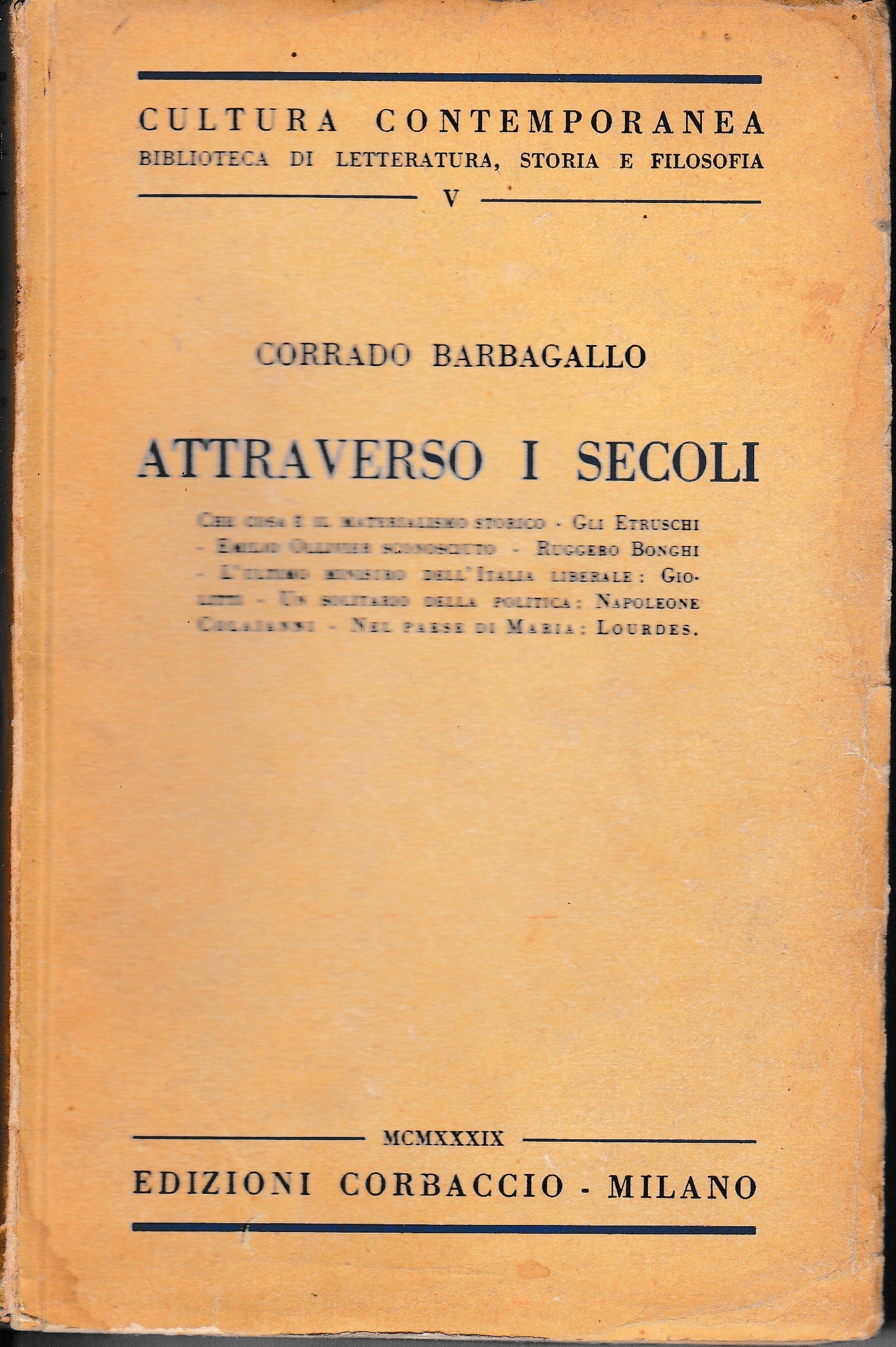 Attraverso i secoli - copertina