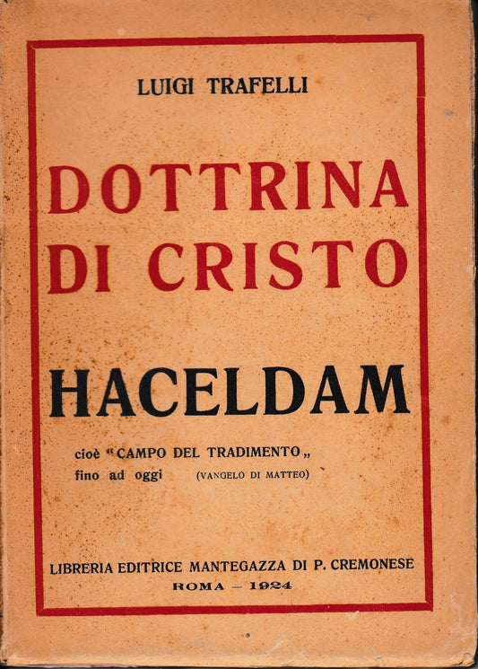 Dottrina di Cristo, Haceldam - copertina