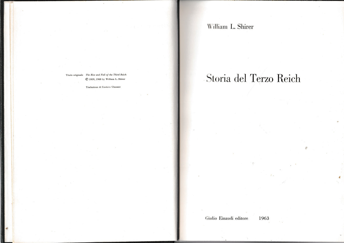 Storia del Terzo Reich - copertina