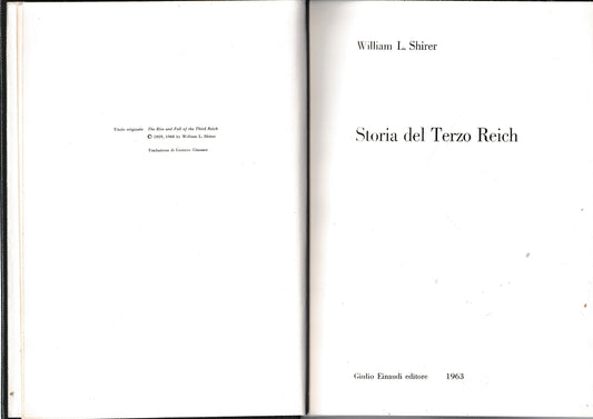 Storia del Terzo Reich - copertina