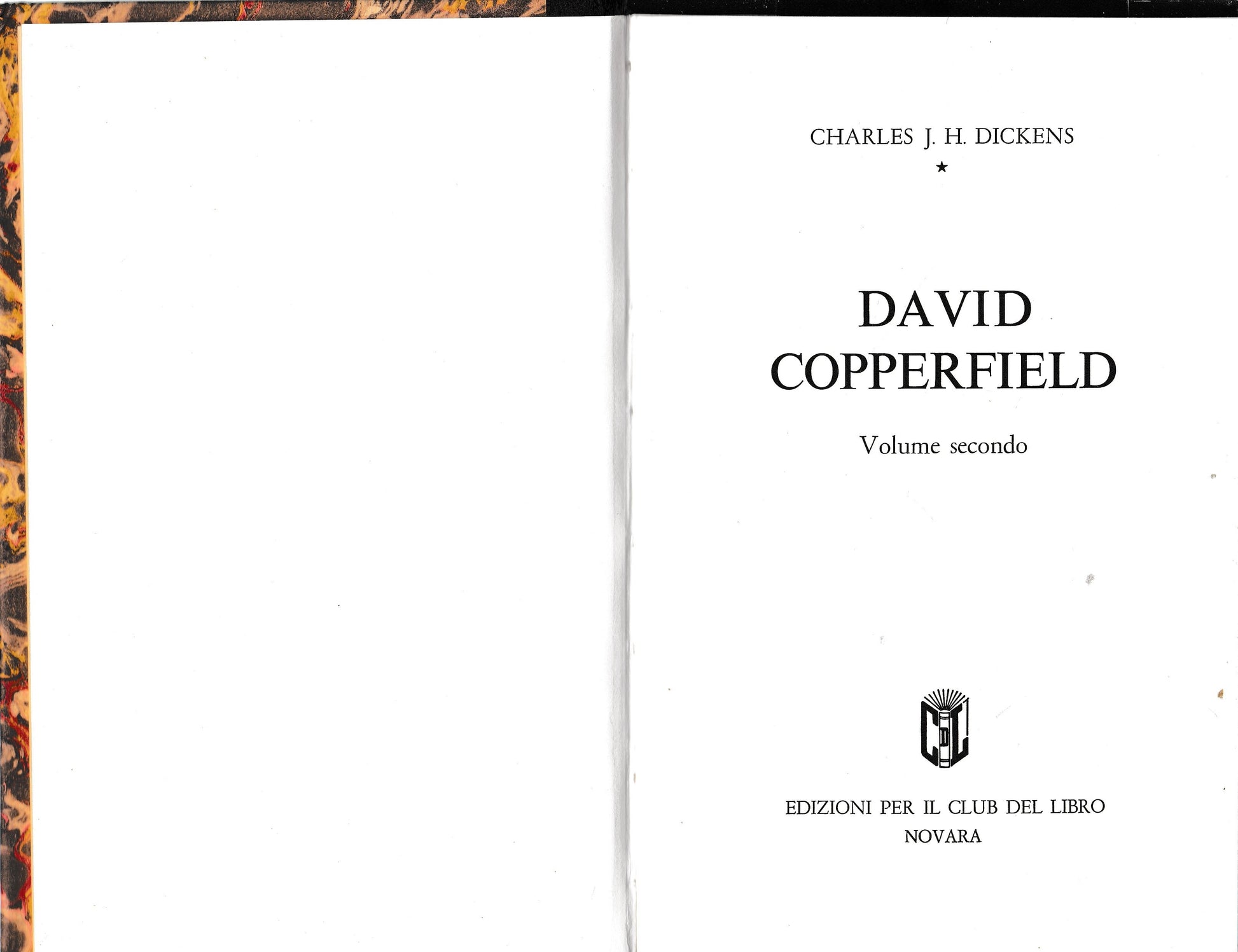 David Copperfield, 2° volume - copertina