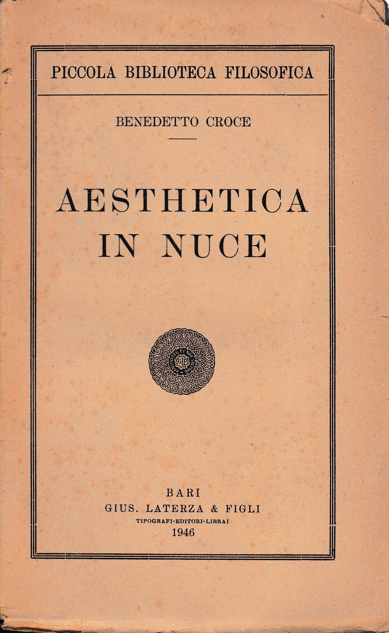 Aesthetica in nuce - copertina