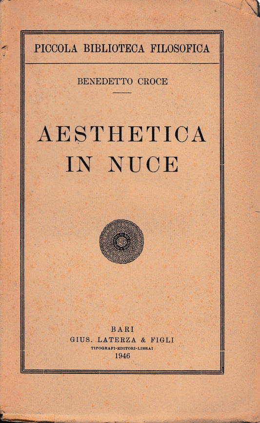 Aesthetica in nuce - copertina