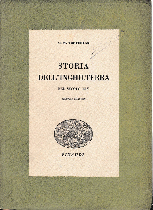 Storia dell'Inghilterra nel secolo XIX - copertina