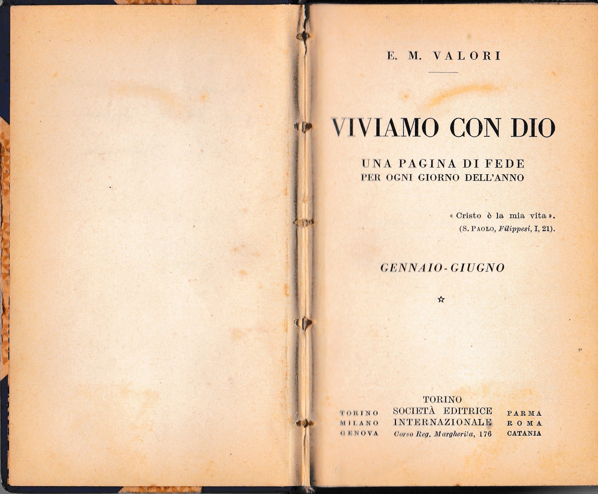 Viviamo con Dio. Una pagina di fede per ogni giorno dell'anno, Gennaio - Giugno - copertina