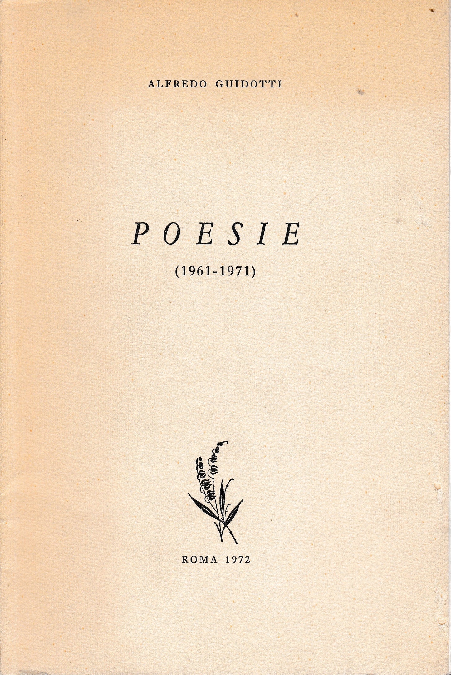 Poesie (1961-1971) - copertina