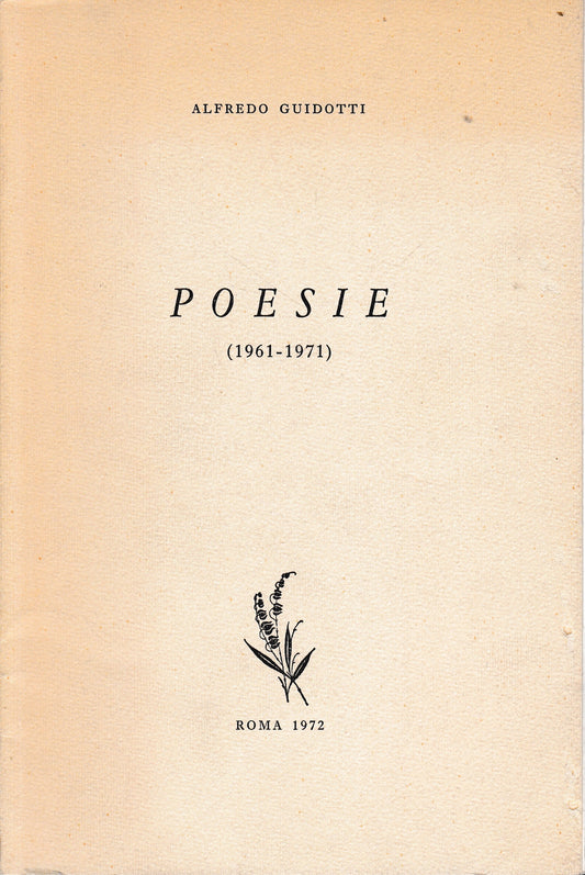 Poesie (1961-1971) - copertina