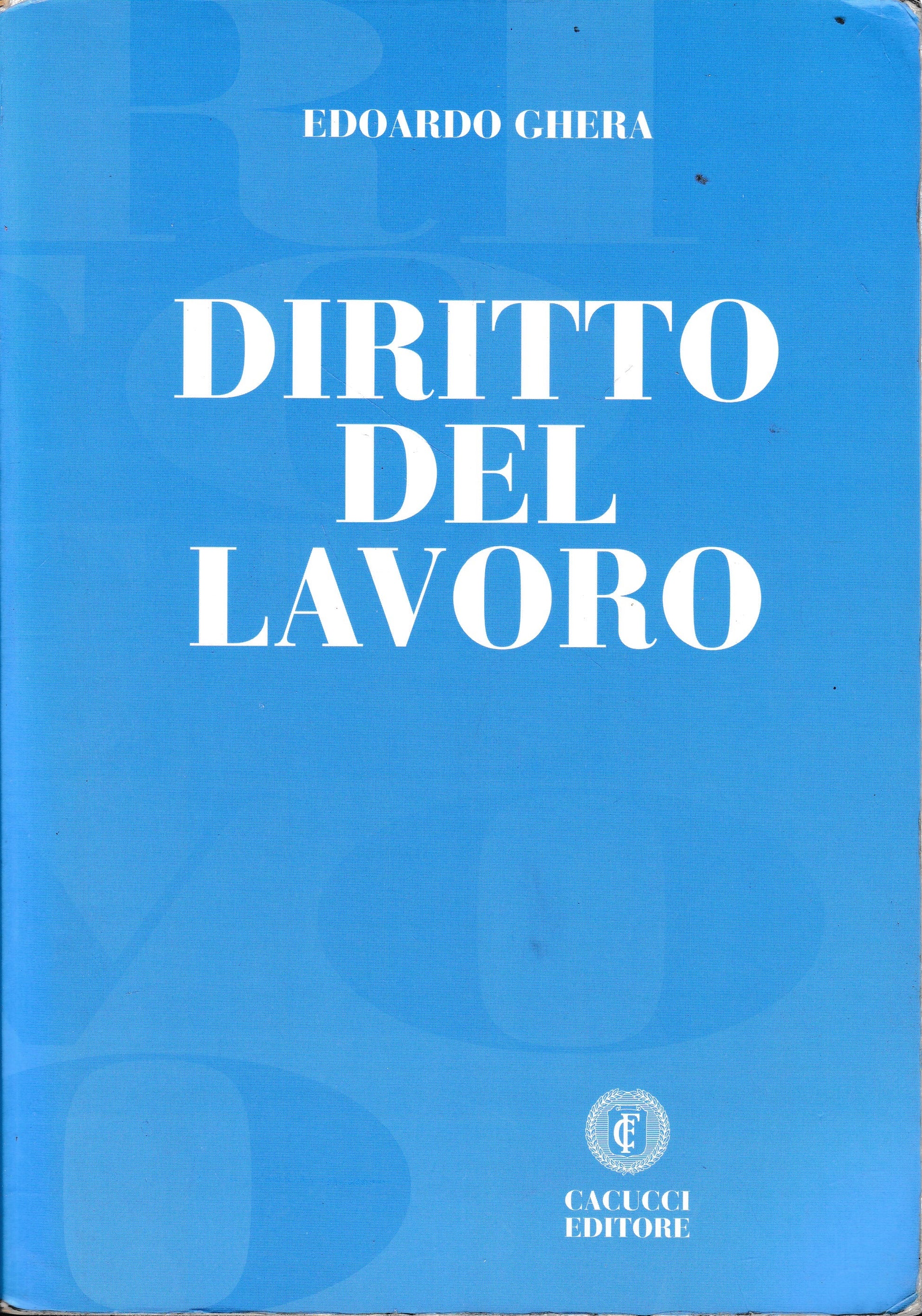 Diritto del lavoro - copertina