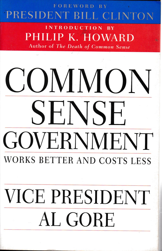Common sense government. Works better and costs less - copertina