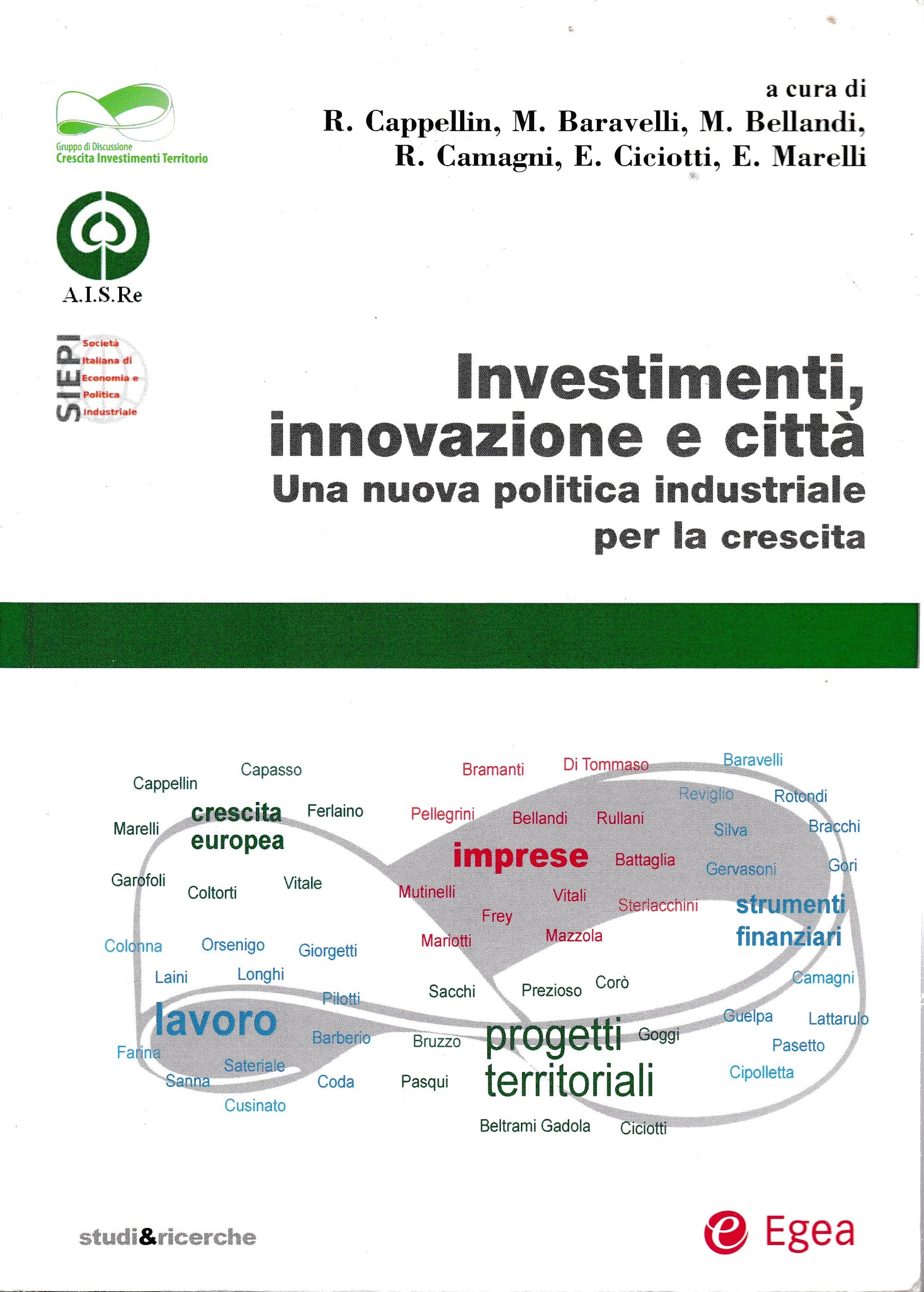 Investimenti, innovazione e città. Una nuova politica industriale per la crescita - copertina