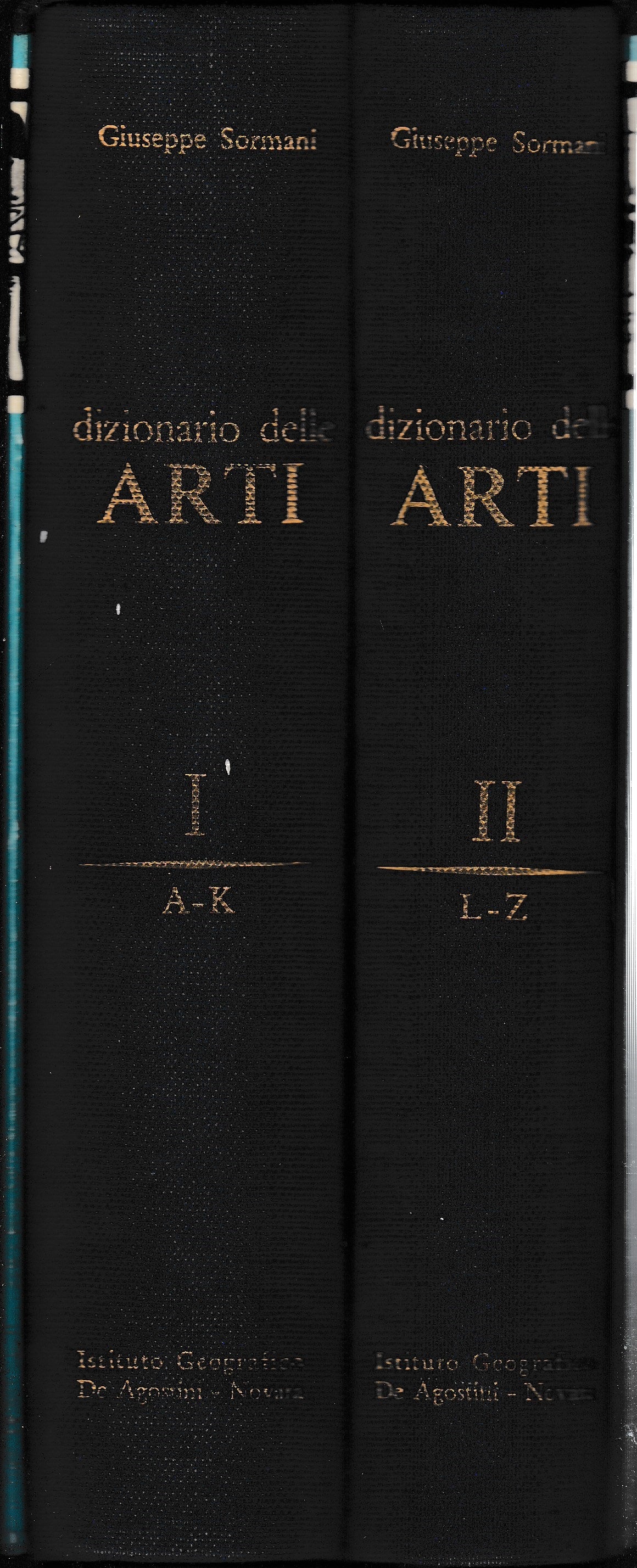 Dizionario delle arti, 2 volumi - copertina