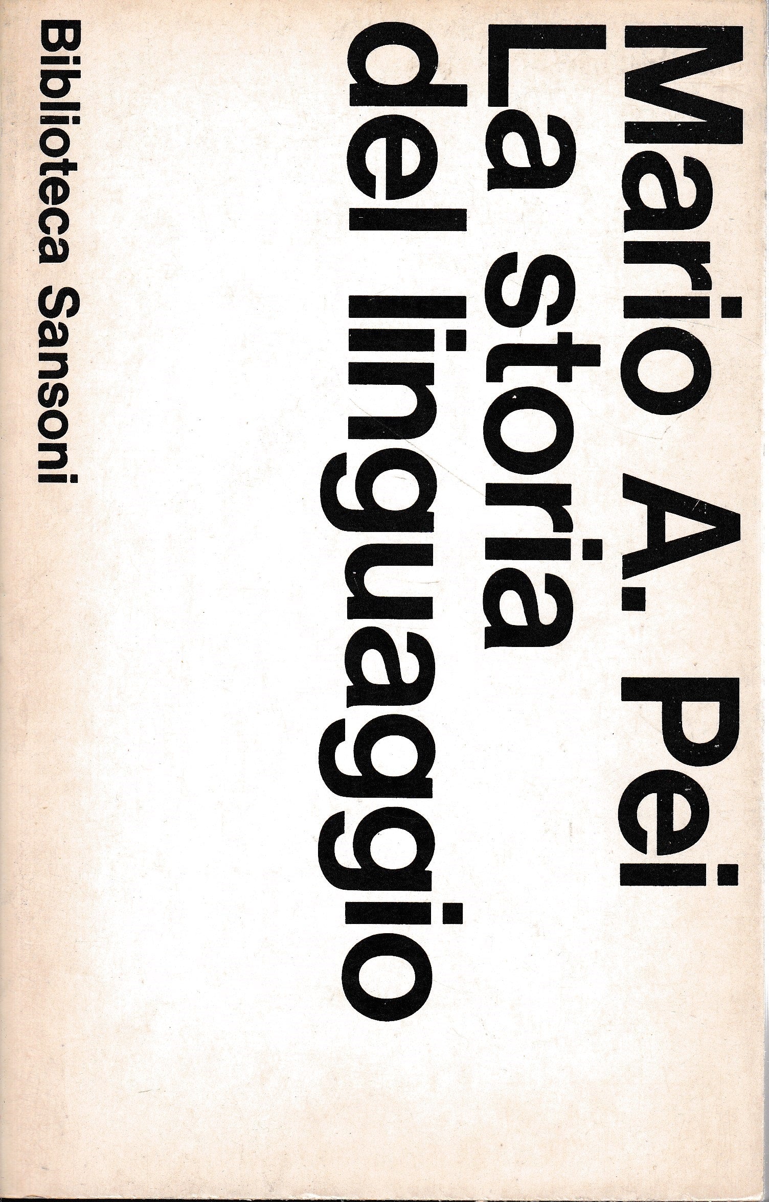 La storia del linguaggio - copertina