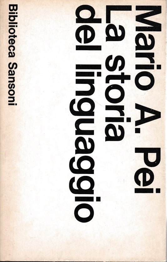 La storia del linguaggio - copertina