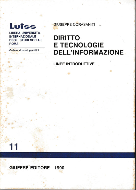 Diritto e tecnologie dell'informazione. Linee introduttive - copertina