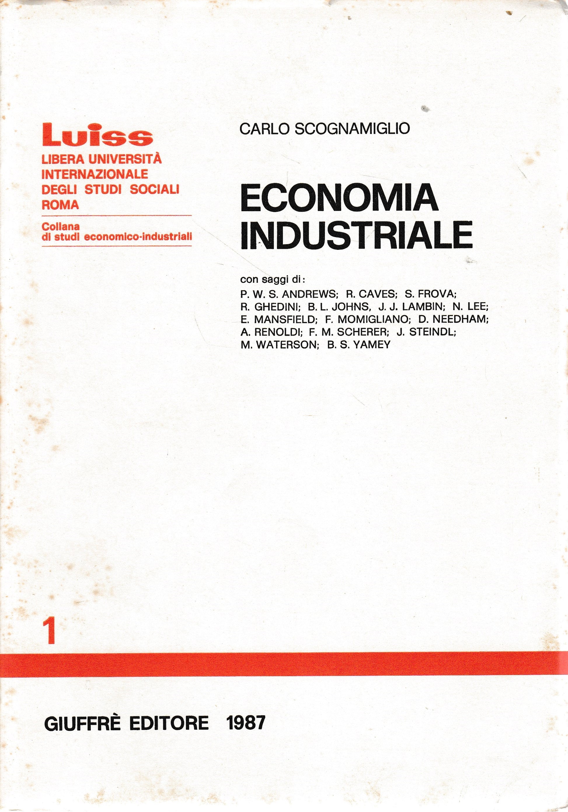 Economia industriale - copertina