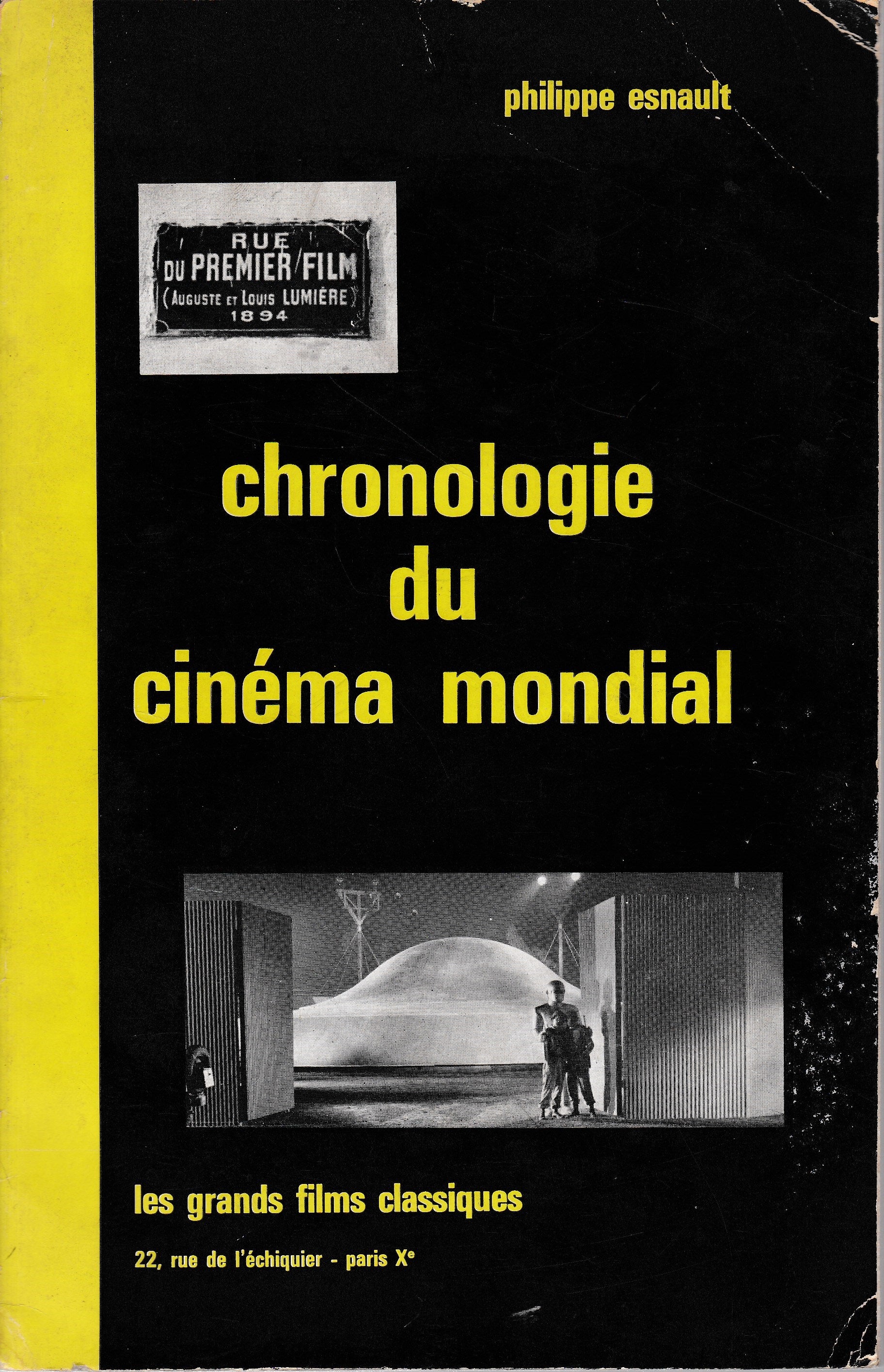Chronologie du cinema mondial, des origines à nos jours - copertina