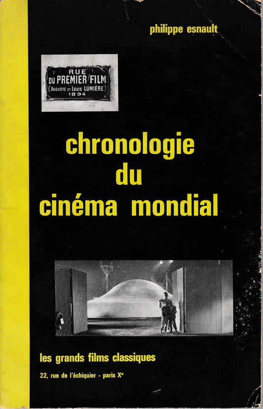Chronologie du cinema mondial, des origines à nos jours - copertina