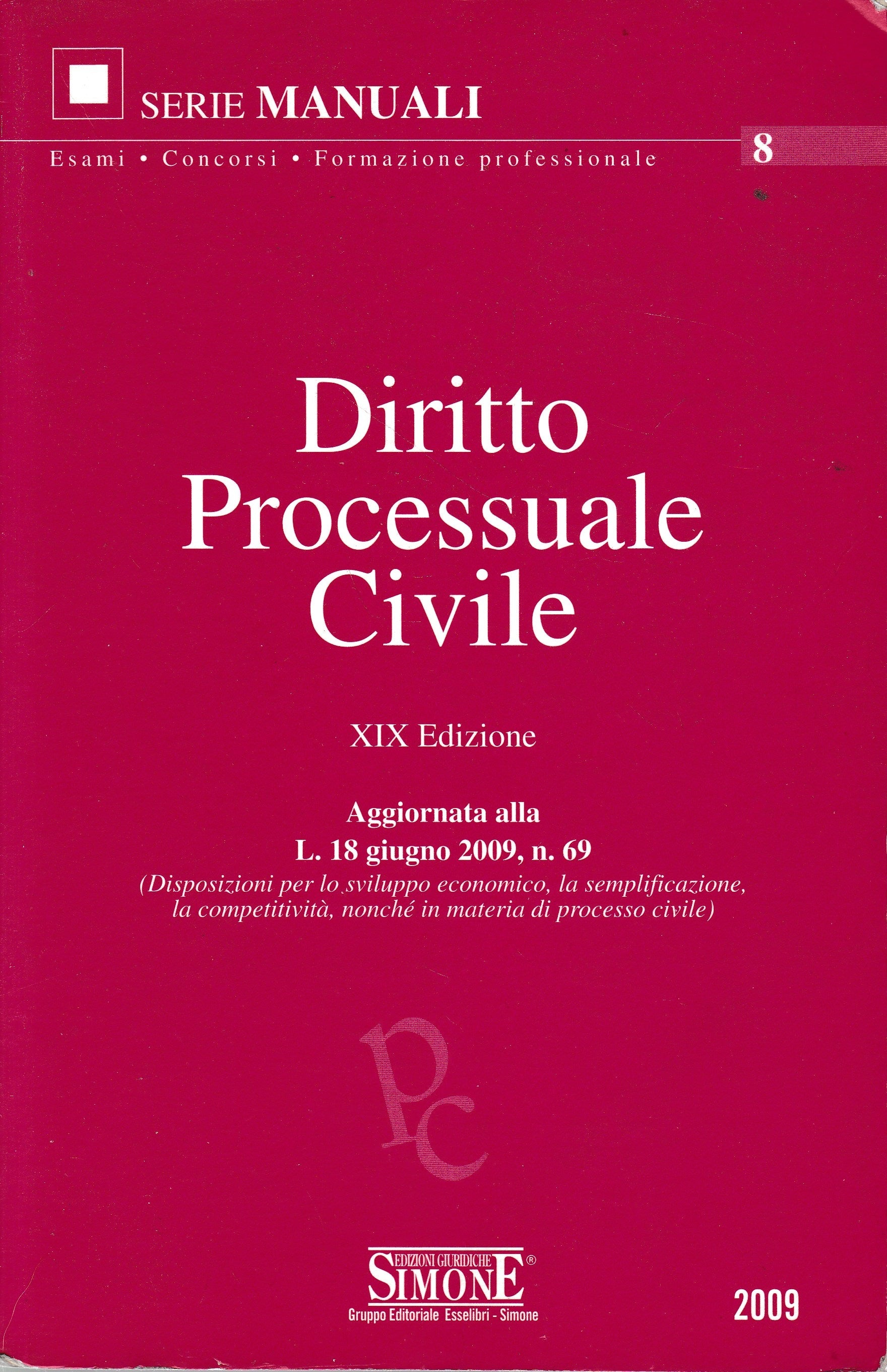 Diritto Processuale Civile - copertina